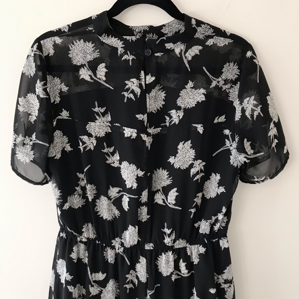 Lulus Floral Dressed Up Black Floral Print Midi Dress - Picture 13 of 16